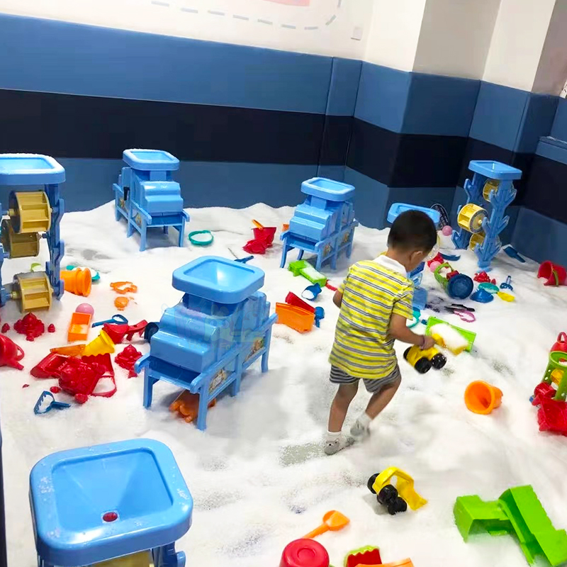 67×27×52.4cm 河北儿童游乐设备 沙场点兵 双层大沙漏 室内儿童乐园配套儿童沙池玩具 家用塑料玩沙工具5