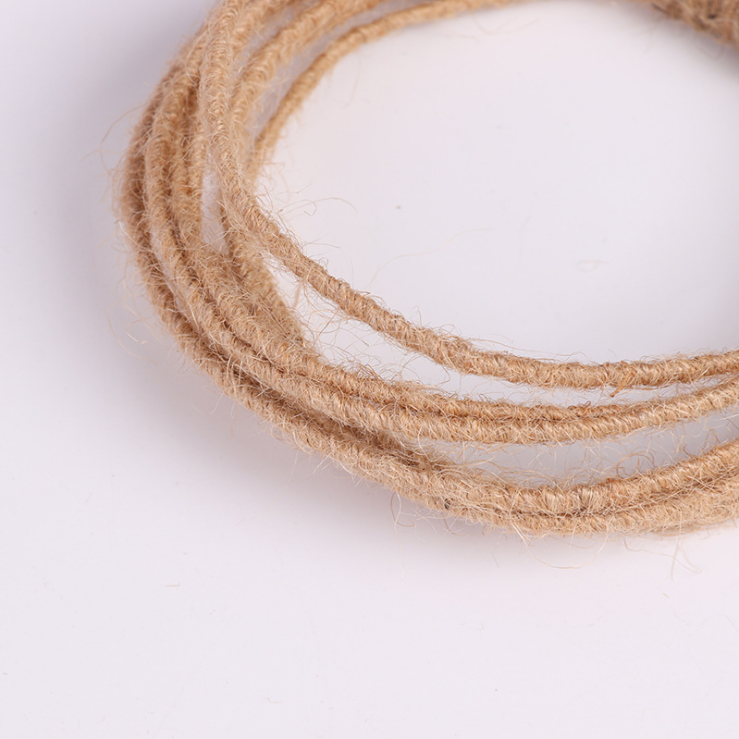 麻纺纱 2mm 黄麻钢丝绳 可定制3