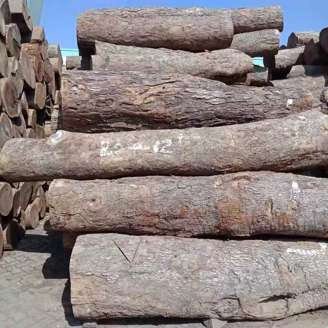 二级黑檀原木及板材加工 工厂直供皮灰 进口木材1