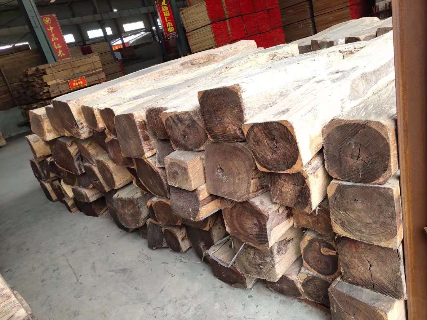 厂家供应墨西哥微凹黄檀原木及方料批发和加工服务 进口木材1