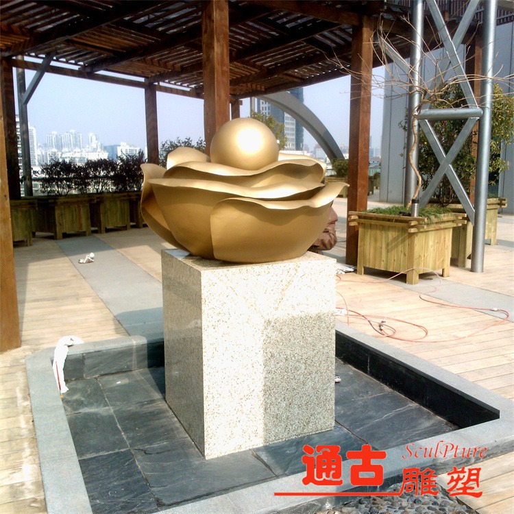 上海通古雕塑一站式制作 锻铜雕塑 室外雕塑 室外装饰铜花