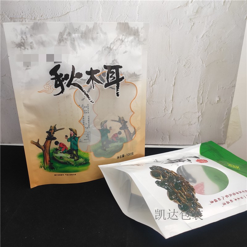 香菇 凯达包装 黑木耳 东北特产包装袋 蘑菇 竹荪自封自立塑料袋子3