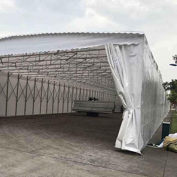 上海推拉彩蓬 上海移动棚 上海伸缩式仓储堆货帐篷 阳篷、雨篷