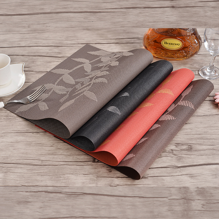 餐垫、杯垫 PVC水草树叶欧式隔热餐垫桌垫布垫西餐具垫5