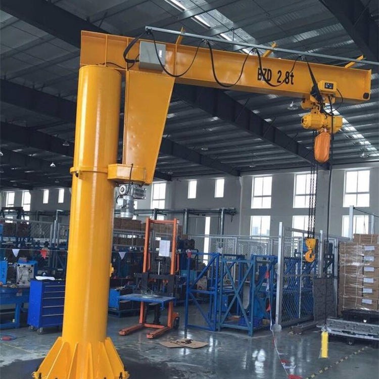 墙壁吊 山东厂家生产多种BZD型移动式 旋臂吊 立柱式单臂吊 固定式 0.5T-10T 定柱式电动悬臂吊4