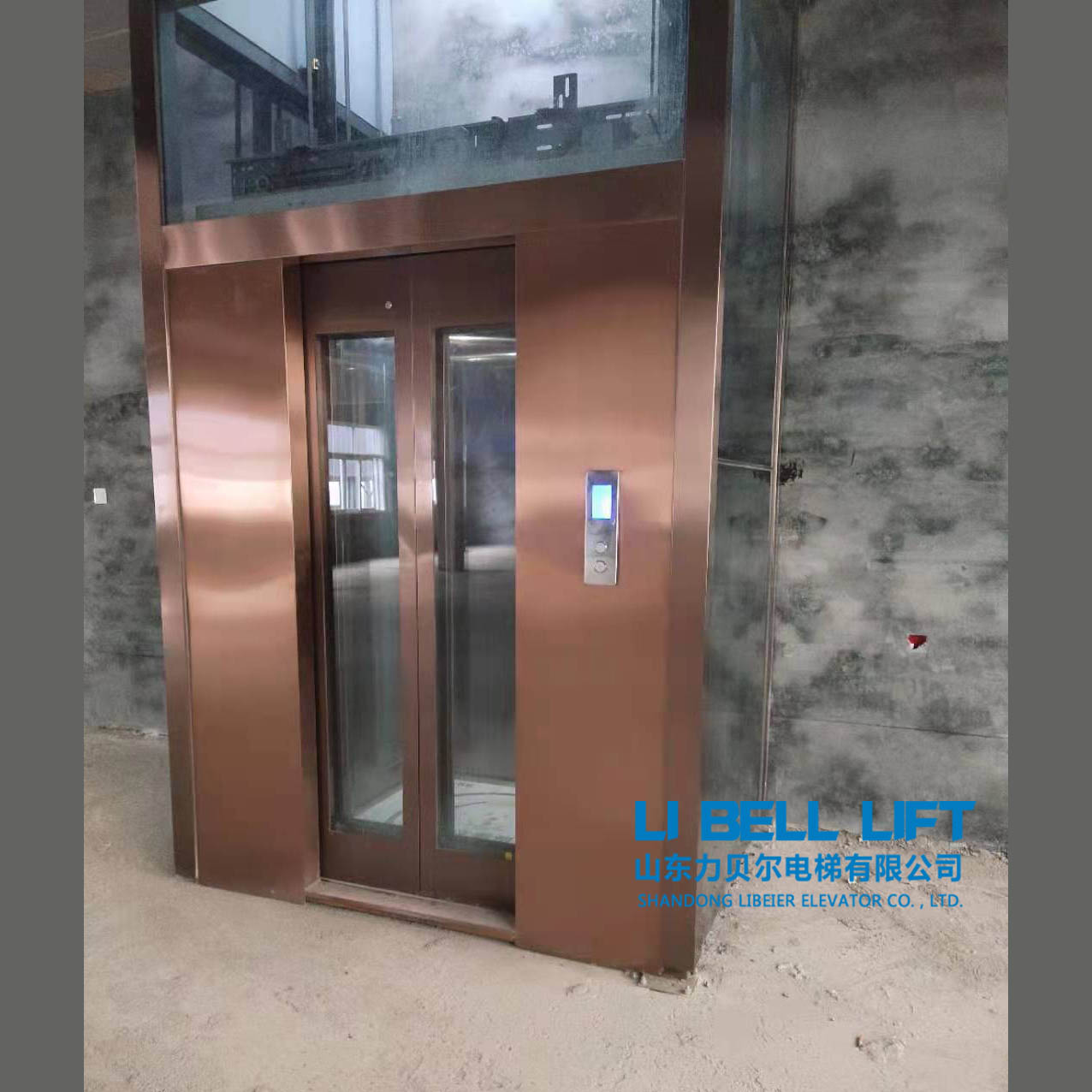 私人订制 力贝尔别墅小型电梯 家用电梯 二层观光复式电梯 家庭简易电梯1