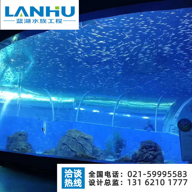 lanhu厂家直销安装海洋馆工程 有机玻璃生态鱼缸 大型亚克力水族箱4