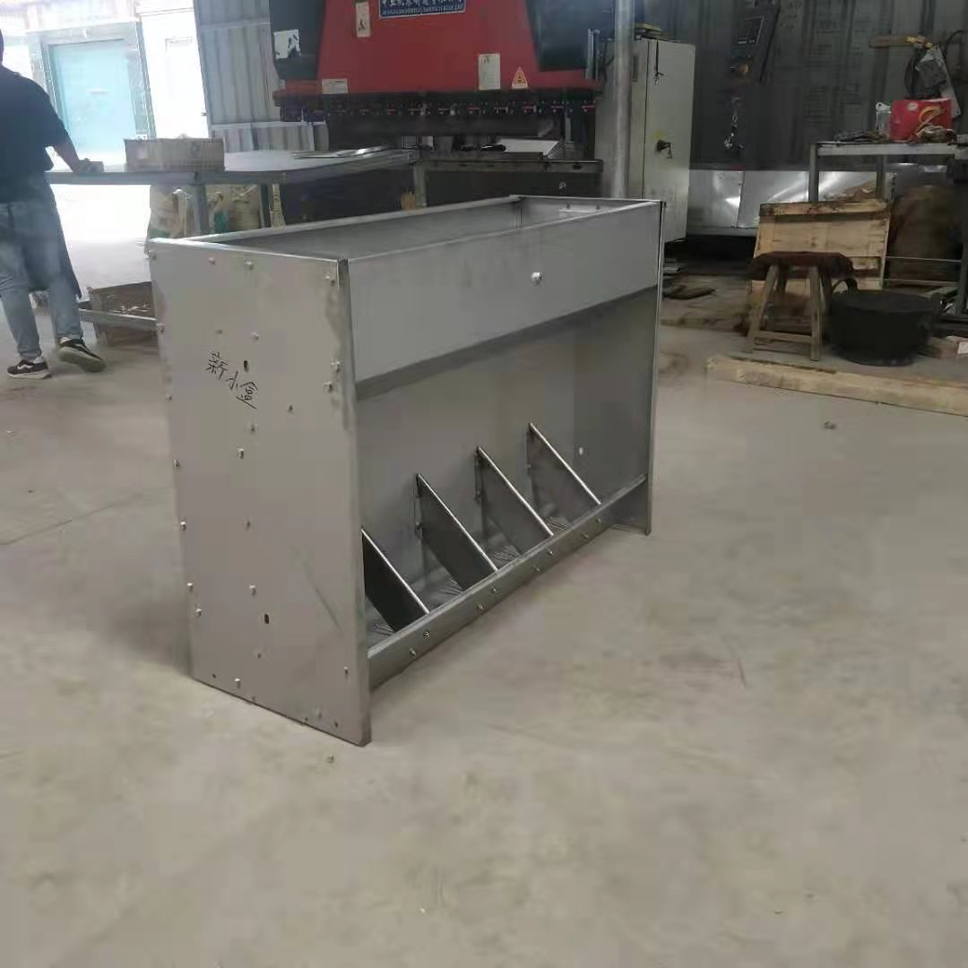 保育床通槽 会强厂家 保育双面槽 可加工定制猪料槽 不锈钢料槽2