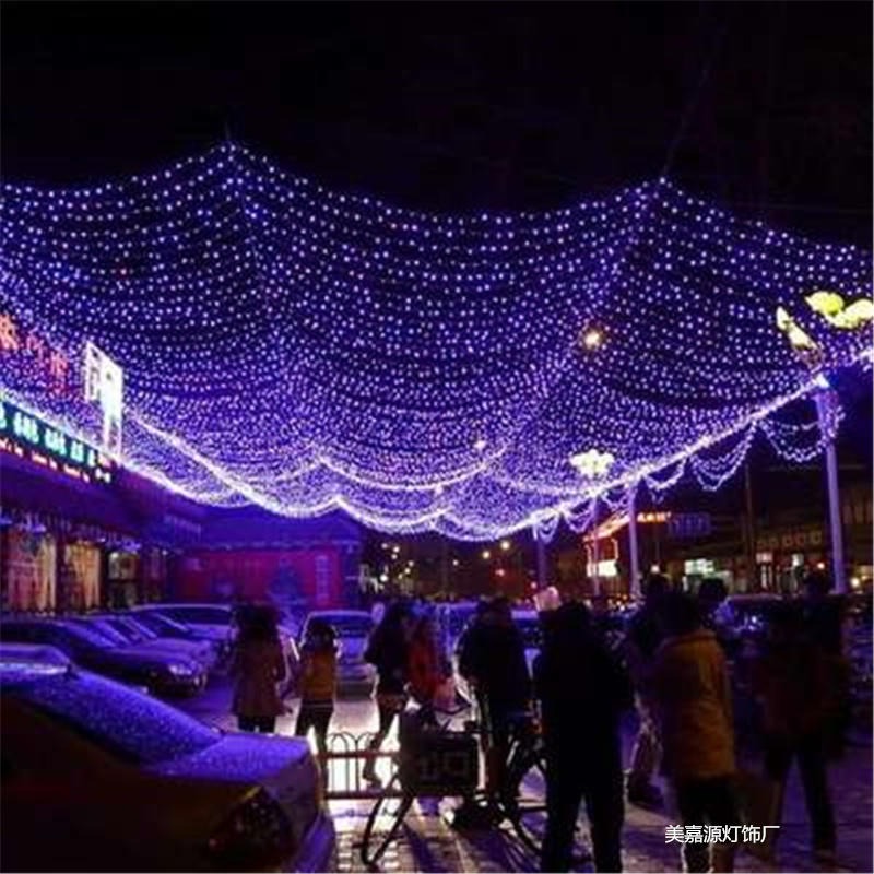 网红街灯光秀-led灯光造型-灯光图案-景区装饰-商业街装饰灯