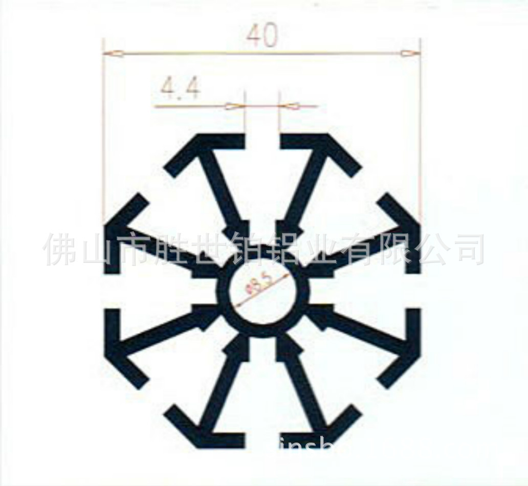 上海交易会八棱柱展架框架型材 书画展小孔八棱柱立柱直径4cm4