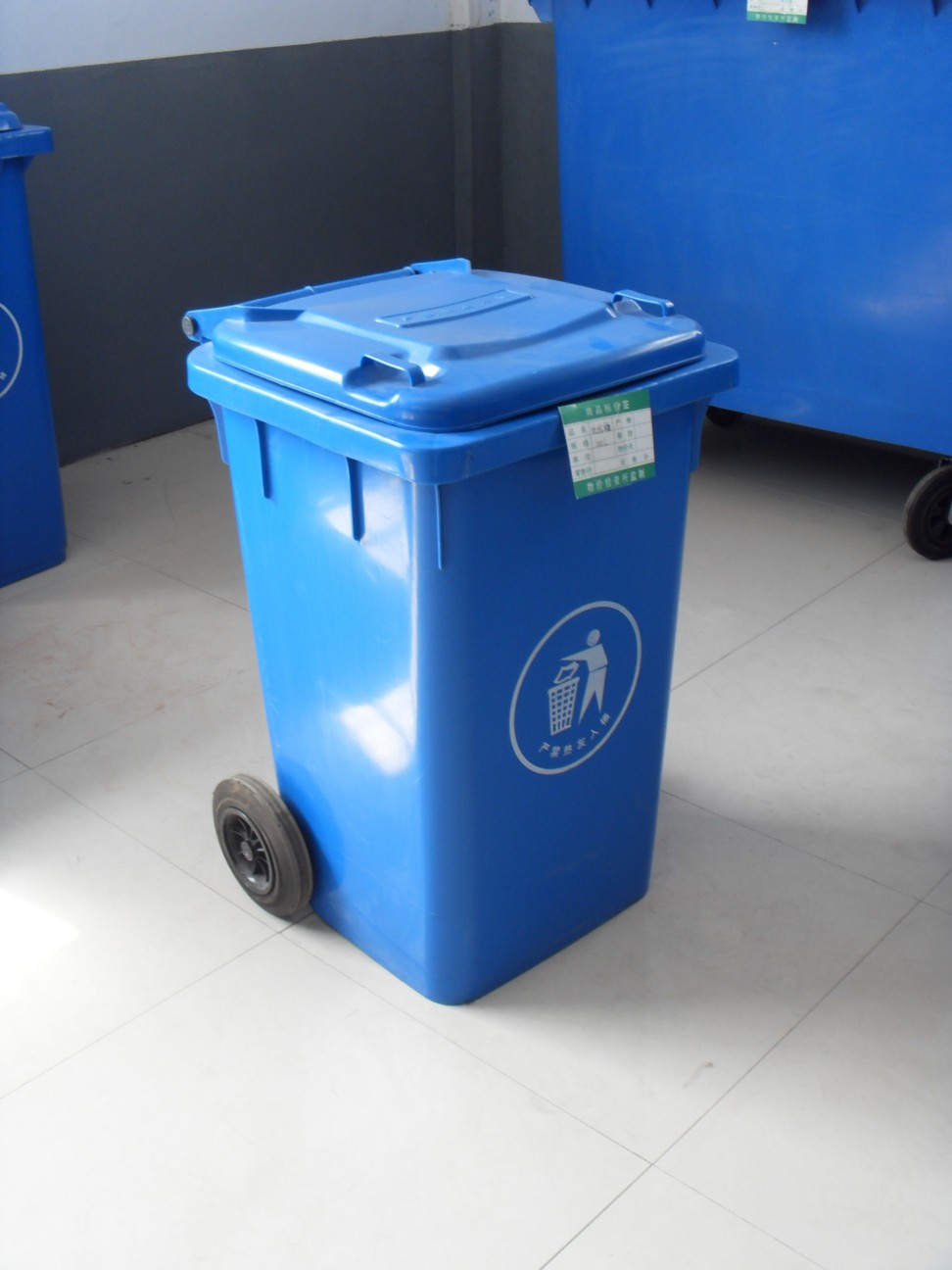 可印字 臻力塑料垃圾桶厂家直销 垃圾处理分类垃圾桶 可挂车 240L户外环卫垃圾桶9
