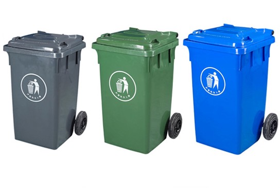 可印字 臻力塑料垃圾桶厂家直销 垃圾处理分类垃圾桶 可挂车 240L户外环卫垃圾桶5