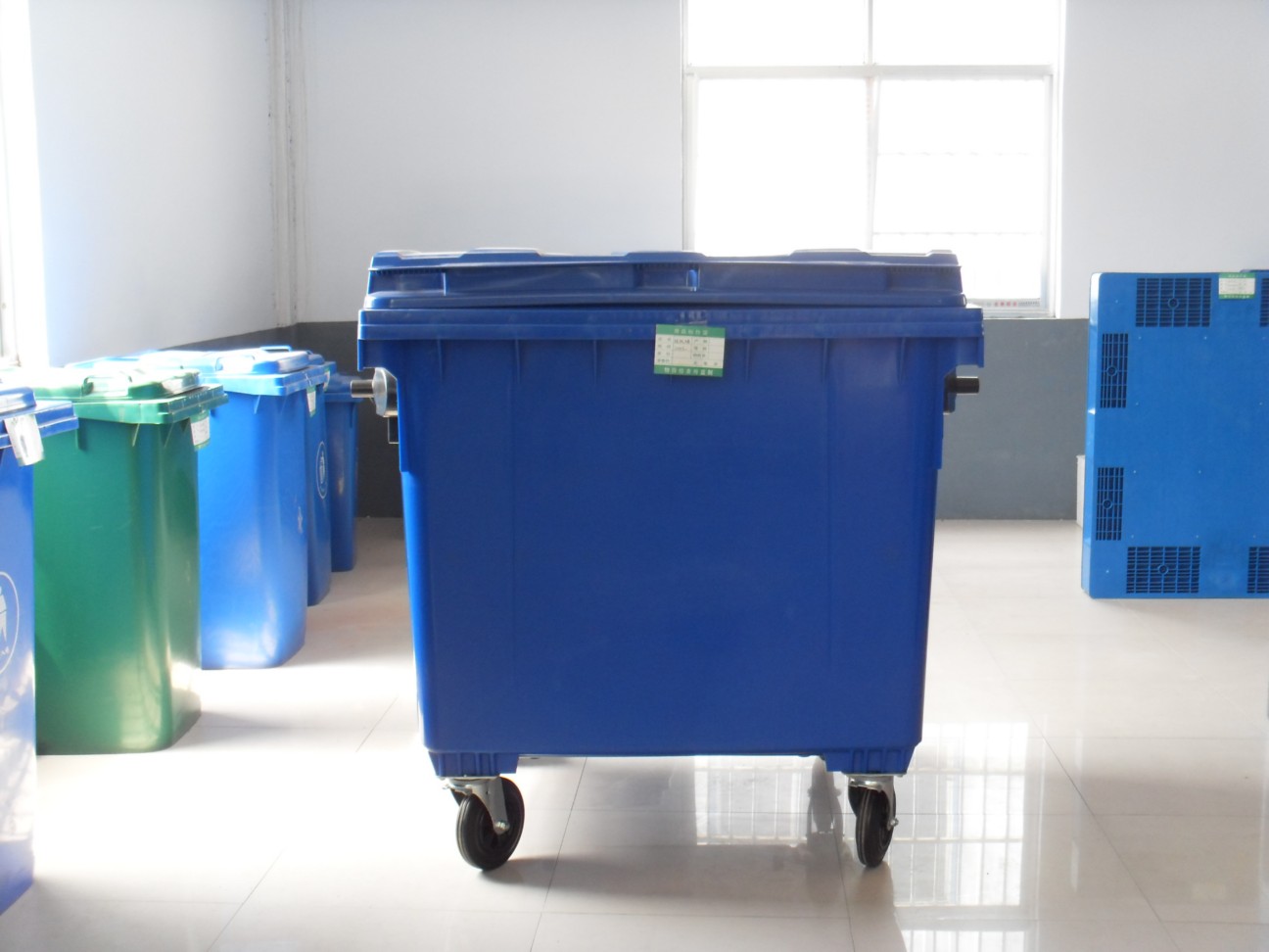 可印字 臻力塑料垃圾桶厂家直销 垃圾处理分类垃圾桶 可挂车 240L户外环卫垃圾桶8