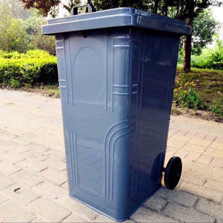 臻力垃圾桶 东营户外垃圾桶 环卫垃圾桶户外 带盖塑料垃圾桶环卫垃圾箱