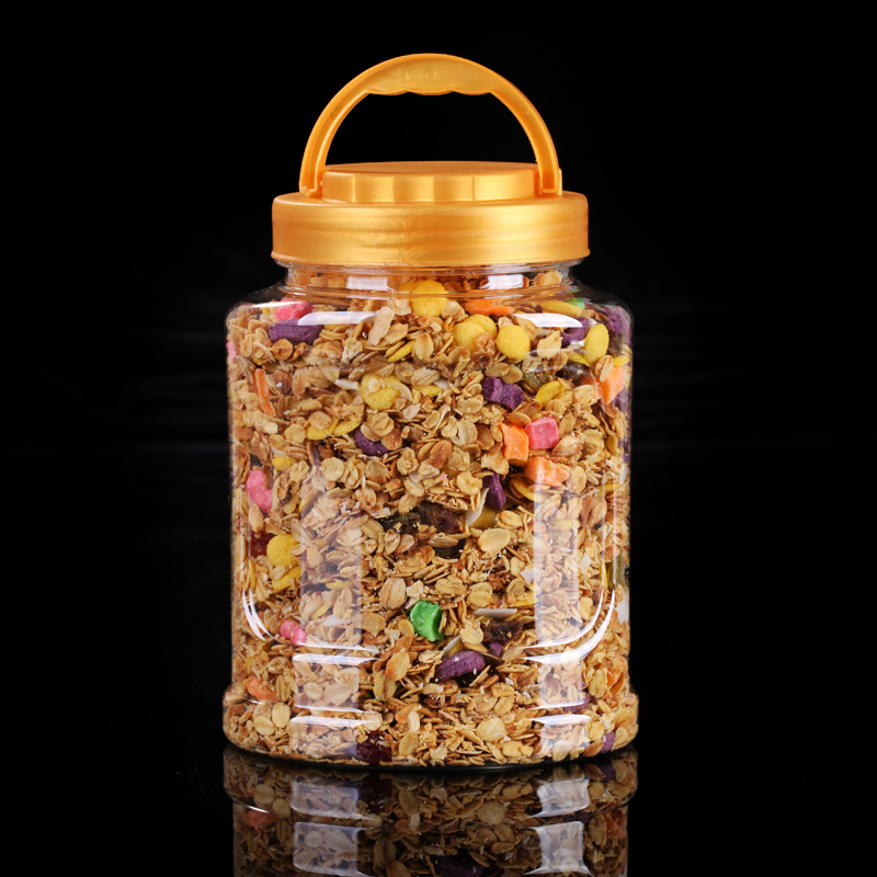干果花茶包装罐 透明食品罐 海盈1.2L升干果包装罐 红豆薏米粉包装4