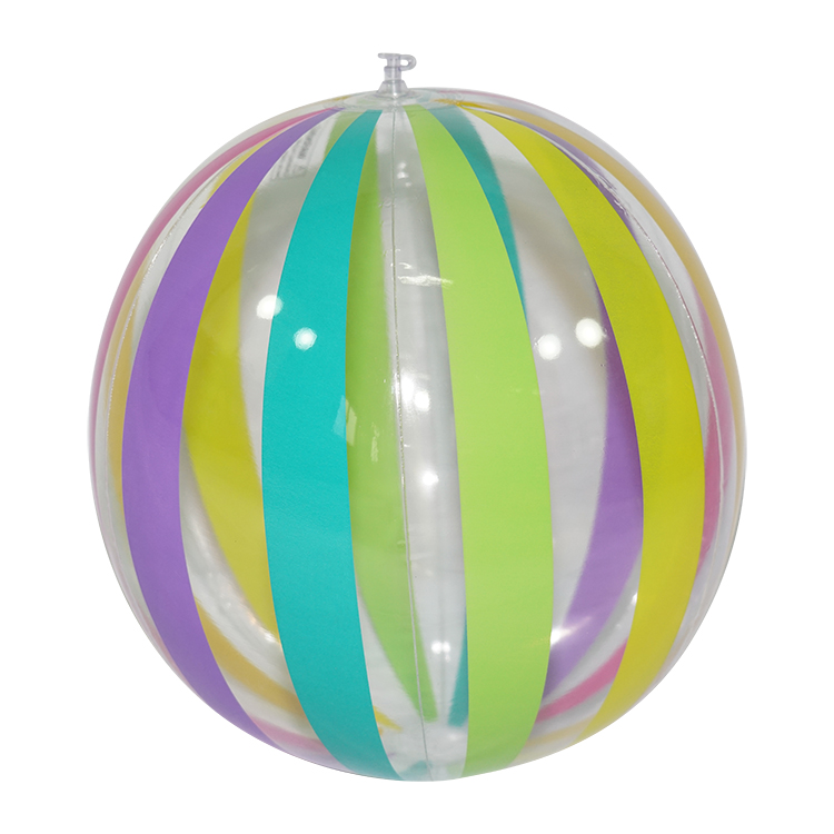 PVC沙滩球 网红球 儿童玩具球 PVC充气球 彩球 条纹球 厂家直销1