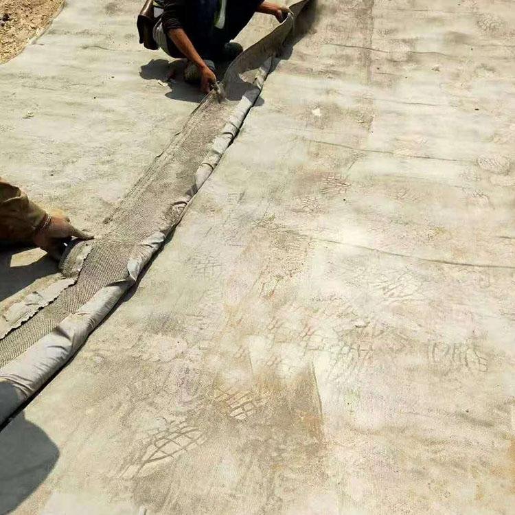 水渠防护水泥毯 防渗护坡硬化水泥毯厂家 河道 工程水泥毯2