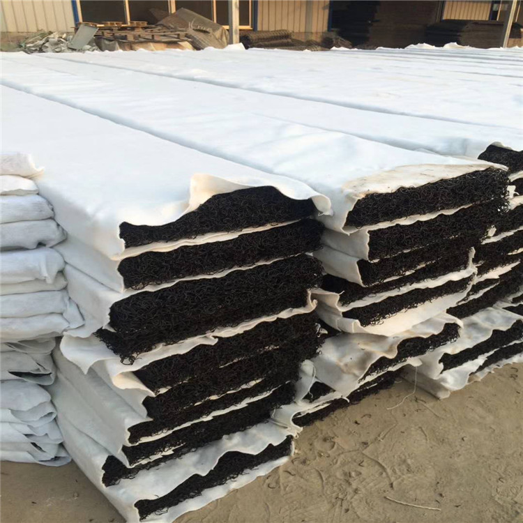 乌海土工席垫厂家　克重1000克土工席垫　绿化渗排水网垫4