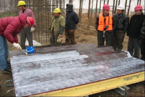 无气泡 14厘米桥梁桥墩混凝土用透气模板布表面光滑 施工方便 徐州1米宽混凝土透水模板布生产厂家3