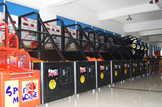 大型游戏机厂家出售 篮球机 电玩城投币投篮机 连线比赛篮球机2