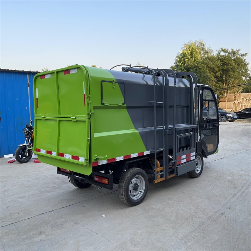 挂桶式垃圾清运车厂家 小型分类式垃圾车 小区物业保洁车 3方5方电动垃圾车 晟宇2