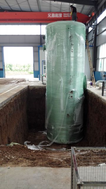 博宇环保定制一体化污水泵站 玻璃钢材质 指导安装或现场安装 雨水提升泵站3