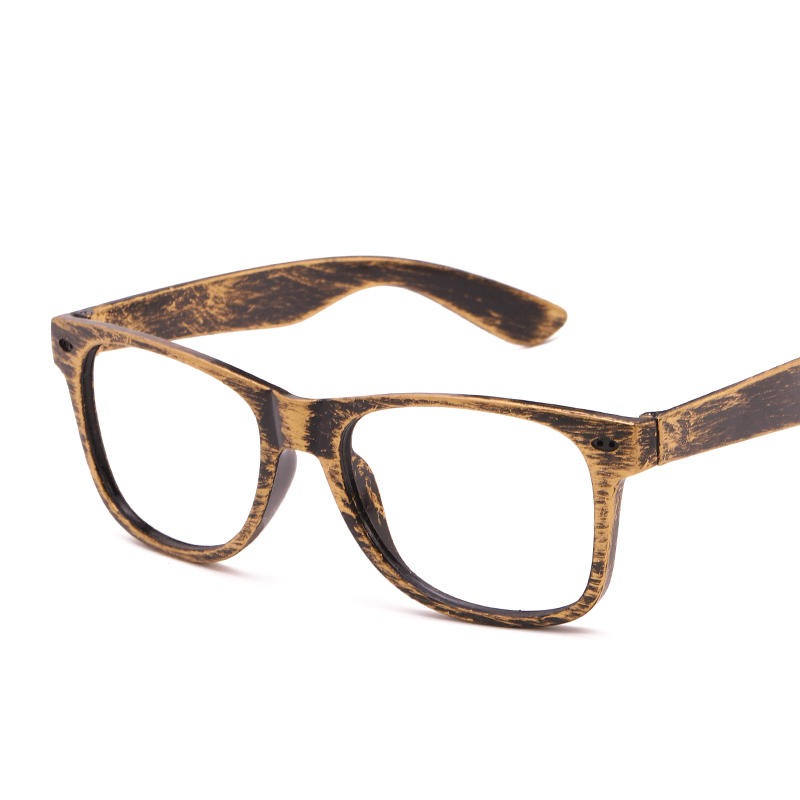 欧美新款柳钉蒸汽朋克眼镜大框仿古眼镜古铜色圆框墨镜厂家订制2
