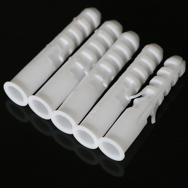 10MM优质塑料膨胀管膨胀螺丝胀塞胶塞锚栓白色灰色250只厂家直销4