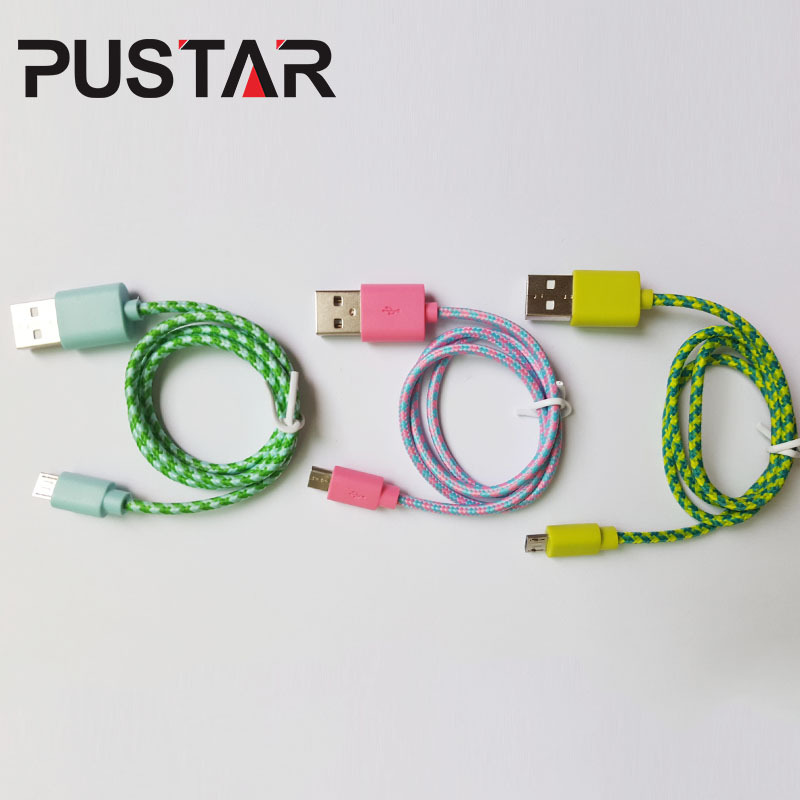 彩色数据传输线批发 智能手机数据线 数据线 安卓手机USB充电器线2