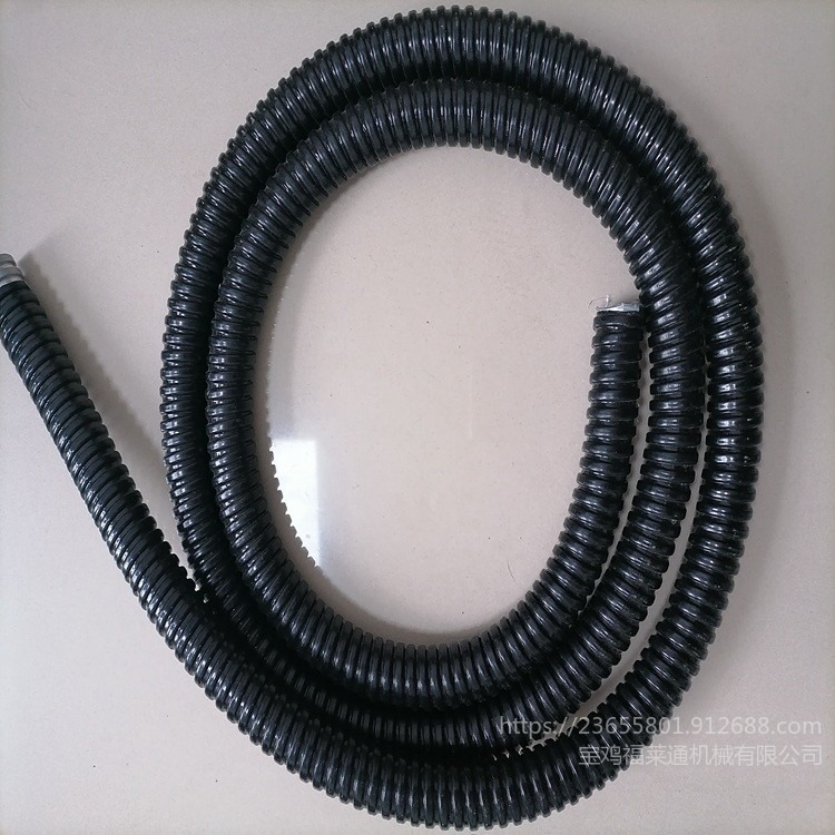 销售安康DN25加厚包塑蛇皮管 PVC披覆阻燃加厚包塑金属软管厂家