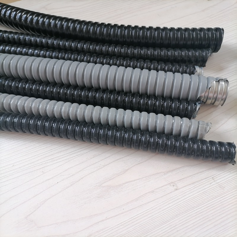 销售安康DN25加厚包塑蛇皮管 PVC披覆阻燃加厚包塑金属软管厂家2