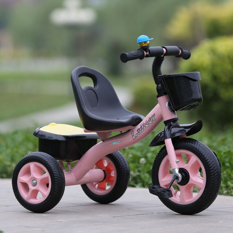 儿童三轮车可坐人小孩玩具车 脚踏自行车 手推车3