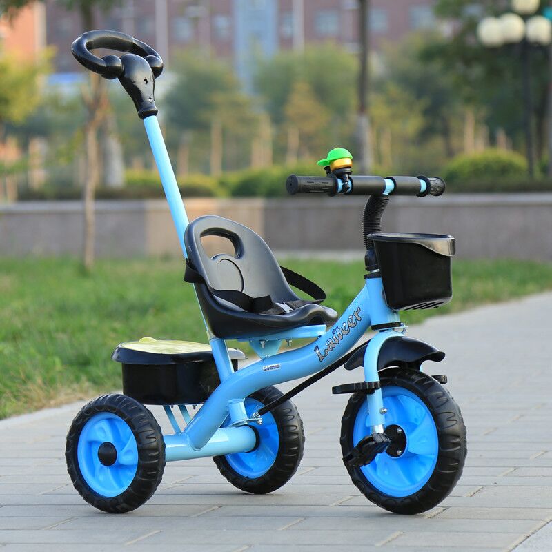 儿童三轮车可坐人小孩玩具车 脚踏自行车 手推车6