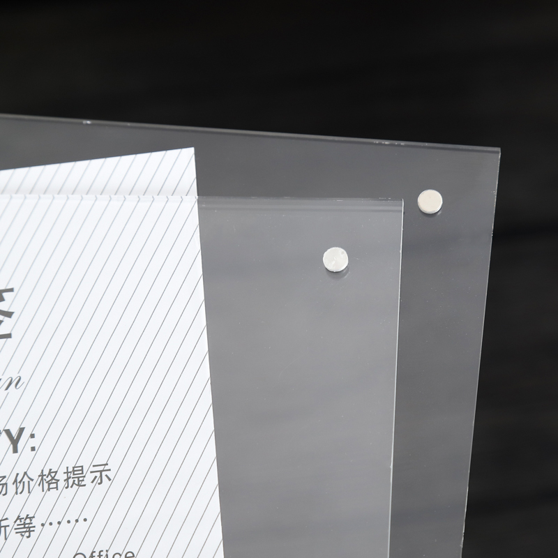 有机玻璃透明展示标识牌 亚克力T型台卡 道勤工艺品 定制亚克力强磁台卡台签 T型广告牌1