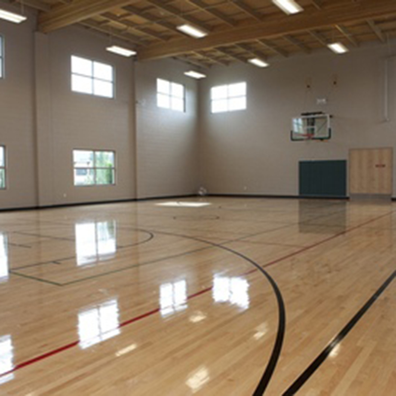 防滑耐磨 实木地板 篮球场木地板厂家 森舒运动地板室内4