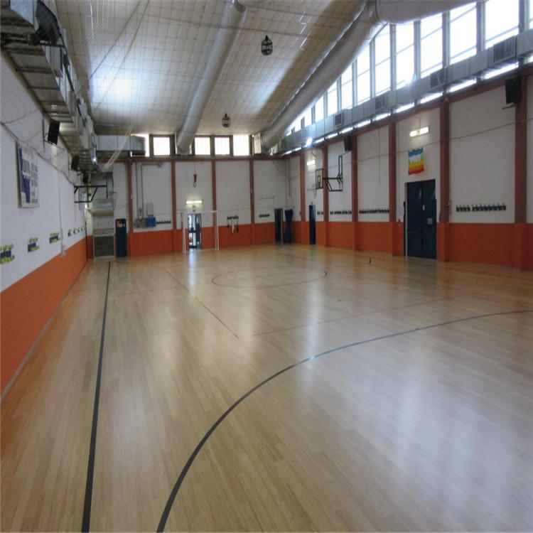 篮球馆木地板 运动木地板 枫桦木地板厂家直销 河北启禾 实木地板5