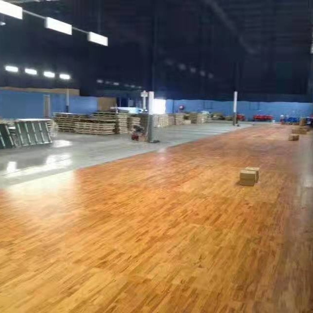 运动实木地板 防滑耐磨无异味 实木运动地板 森舒篮球馆羽毛球场木地板