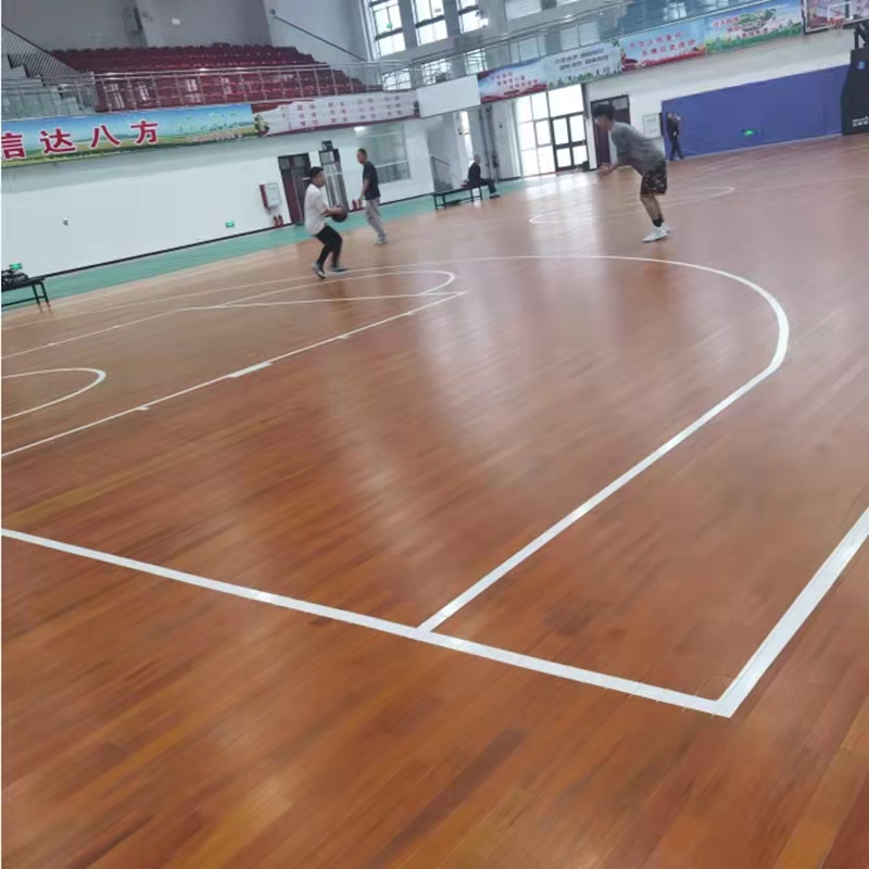 悬浮地板室内羽毛球篮球馆地垫馆运地板 体育运动木地板 忆宏生产 篮球馆运动木地板1