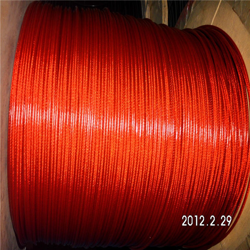 304不锈钢包胶钢丝绳 金属丝绳 304包胶钢丝绳1