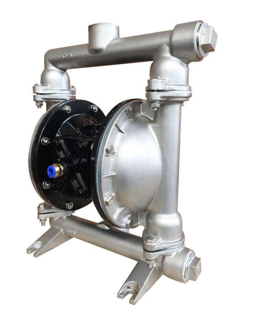 厂家直销QBY-25 40不锈钢隔膜泵304食品级耐腐蚀不锈钢气动隔膜泵4