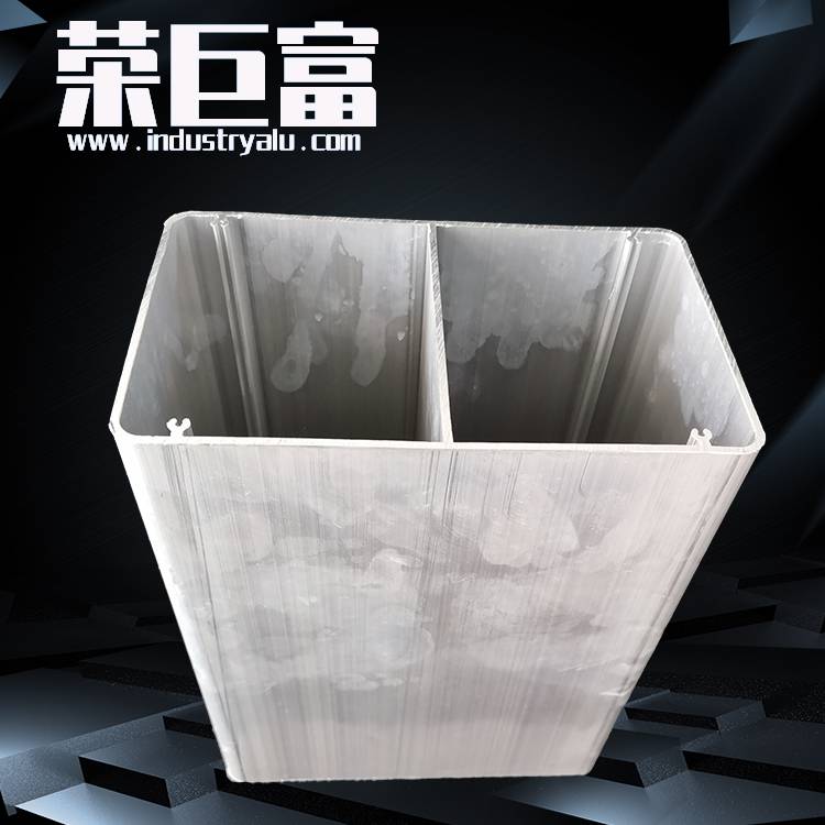 铝合金外壳电子方管铝型材带加强筋6063工业材【荣巨富】1