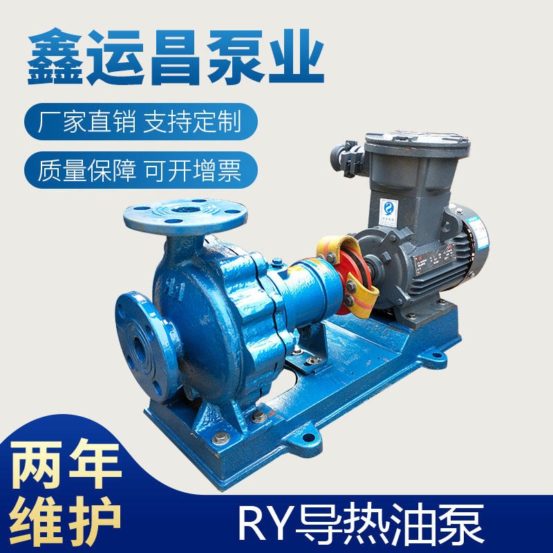RY25-25-160 鑫运昌泵业厂家直销WRY导热油泵 RY热油泵 导热油输送循环泵 风冷式导热油泵