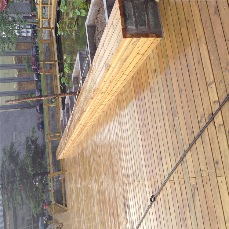 碳化木地板设计 石景山胜杰腾达防腐木地板制作 景观工程项目4