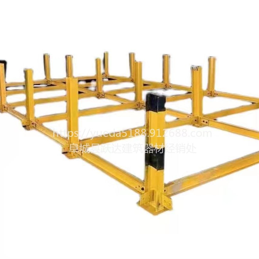 钢筋堆放建筑钢筋堆放架摆放架工地标准化场堆放平台跃达 护栏