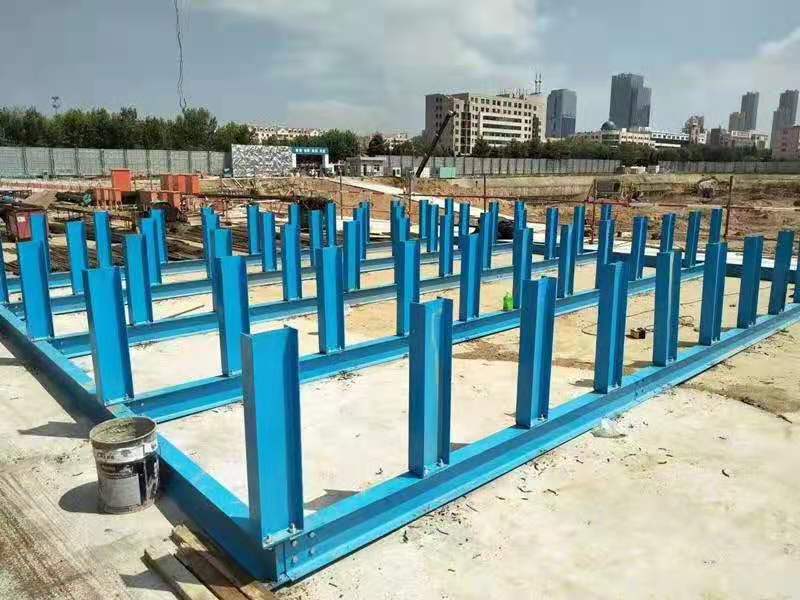 钢筋堆放建筑钢筋堆放架摆放架工地标准化场堆放平台跃达 护栏3