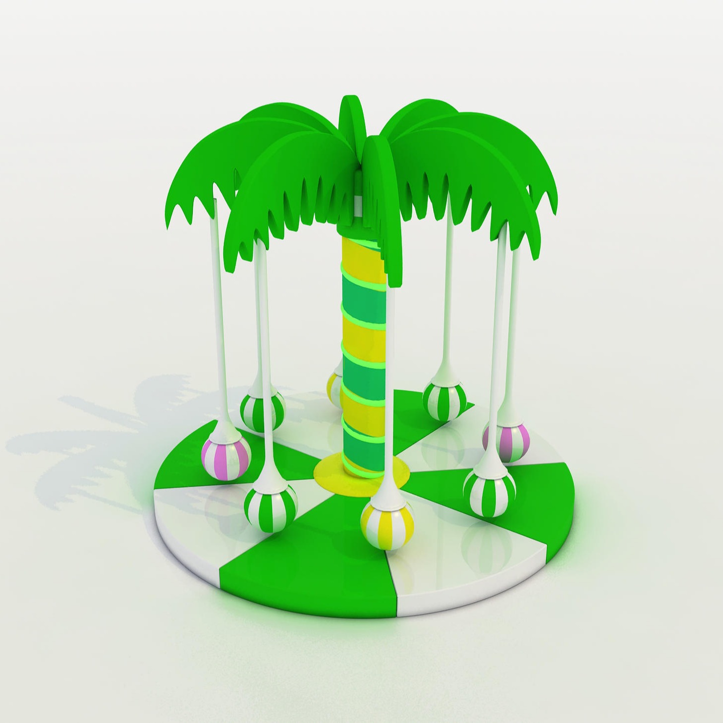 新型电动淘气堡儿童乐园 室内淘气堡椰子树设备 淘气堡游乐设备3