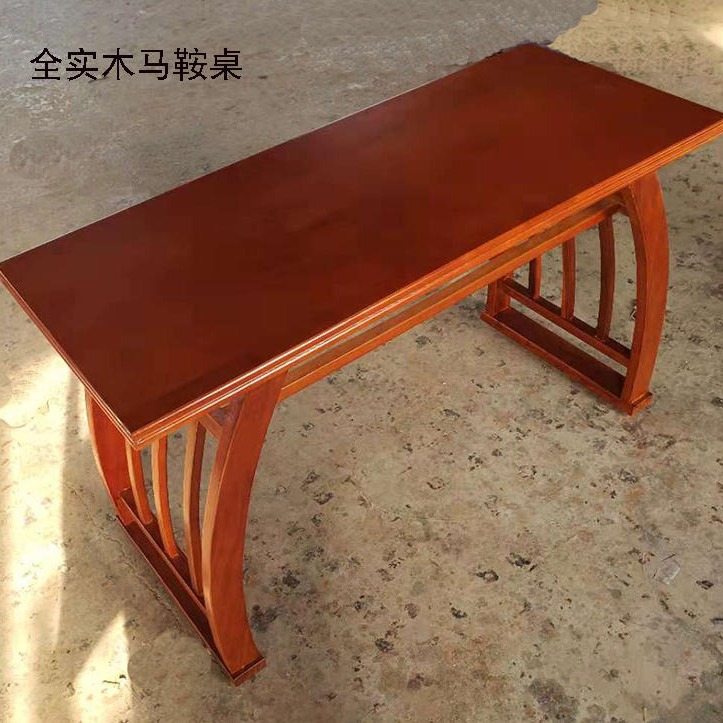 古典中式实木国学桌椅书法桌椅马鞍桌椅中小学生课桌椅2