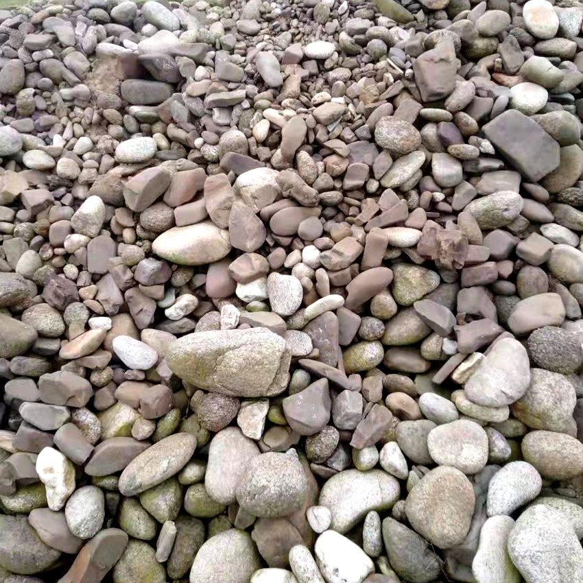 鄂州鹅卵石1-20公分白色黑色灰色杂色 福临源鹅卵石大量可选8