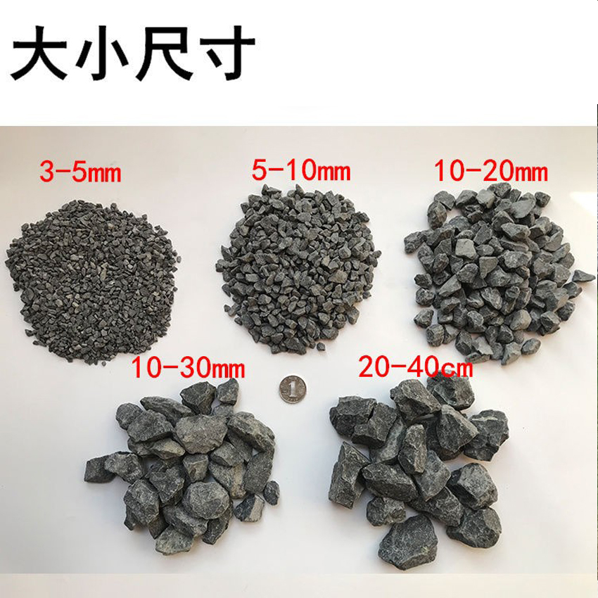 鄂州黑色白色灰色1-15mm砾石园林铺路滤水材料 福临源石砾规格全数量多9
