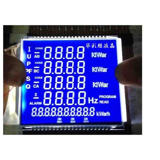 多功能仪表液晶显示屏 深圳华彩HCS定制大尺寸电力仪表用LCD液晶屏2